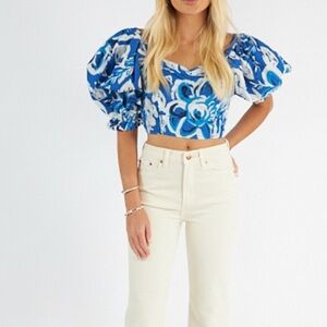 CLEOBELLA $168 Reyna Puff Sleeve Top
